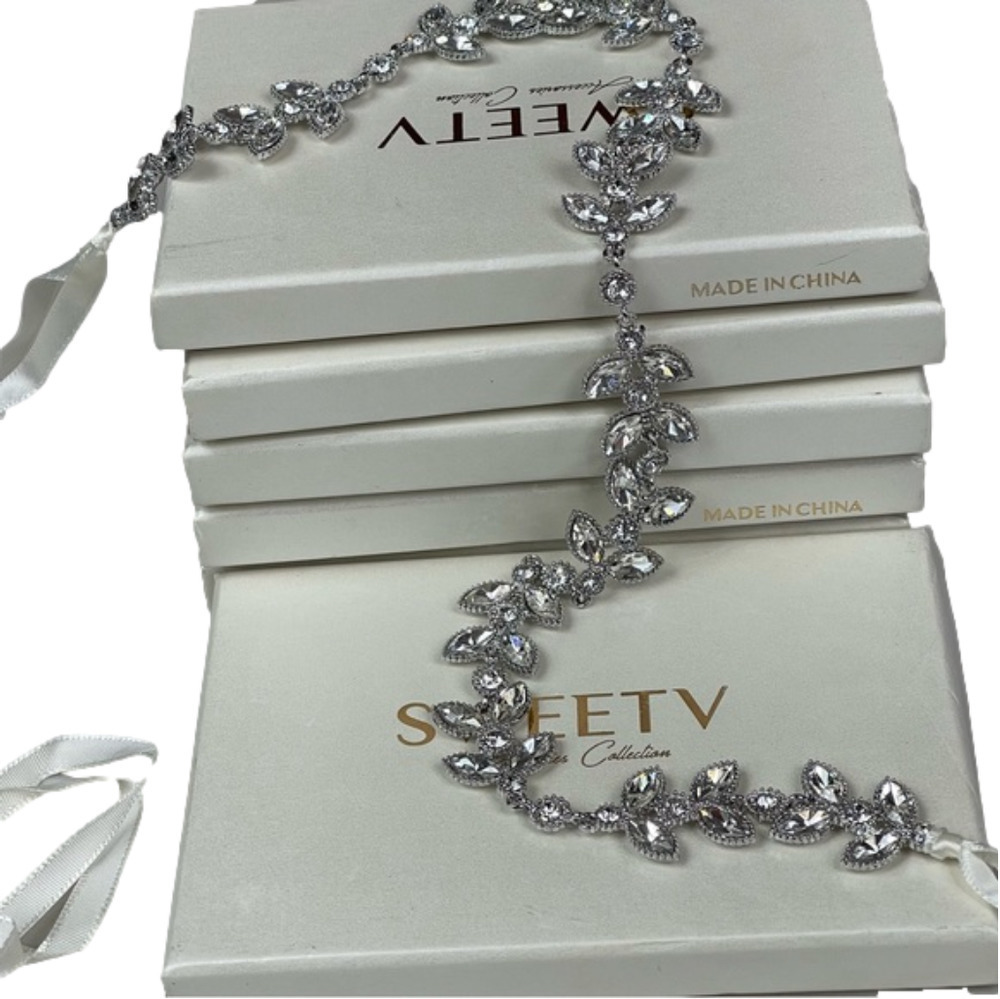 NWT SweetV Chrystal Bridal Belt